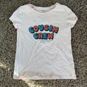 Carter's Light Pink 'Best Cousin Crew' Tee